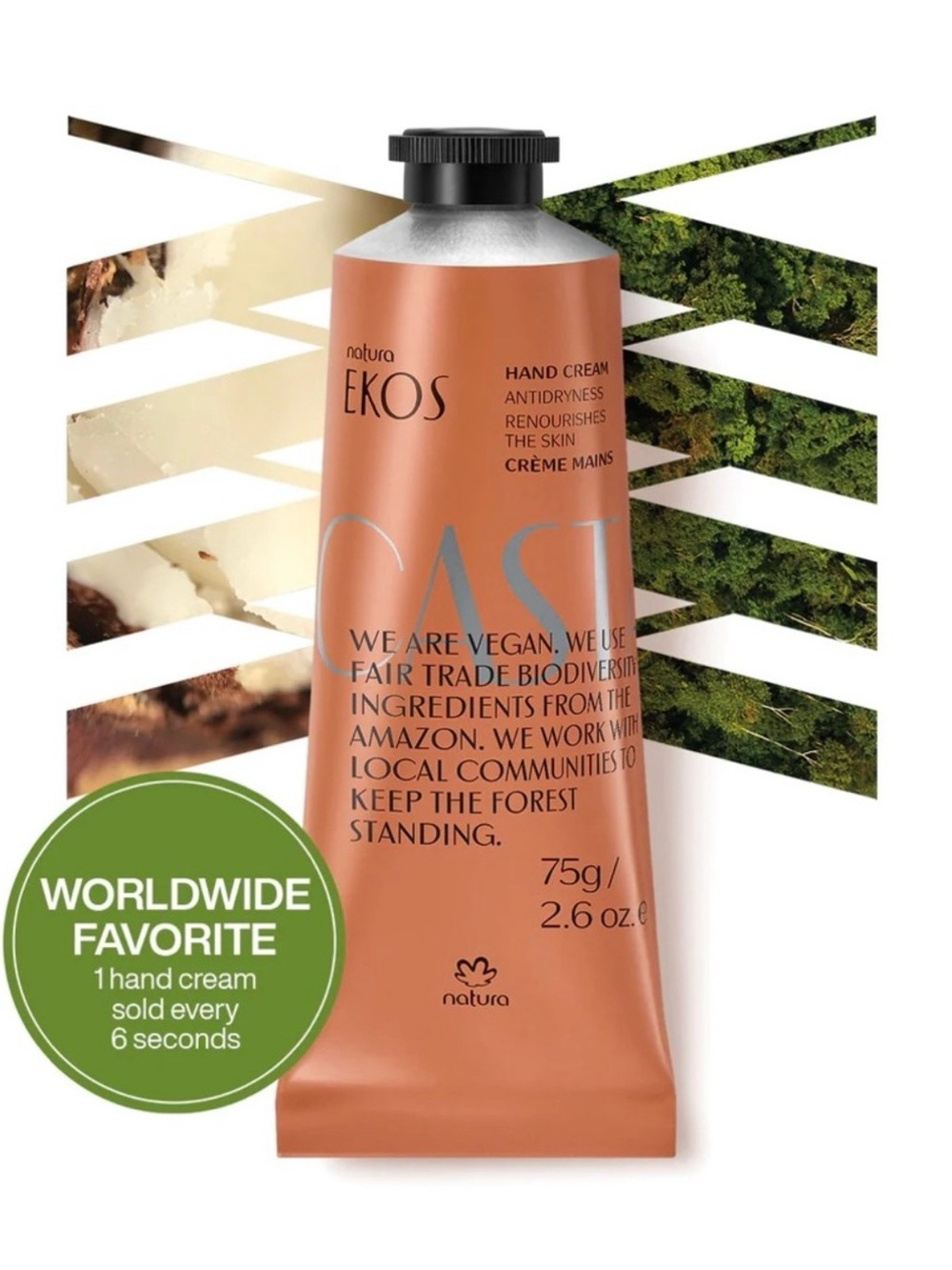 Natura Ekos Hand Cream - Copper/Terracotta Tube